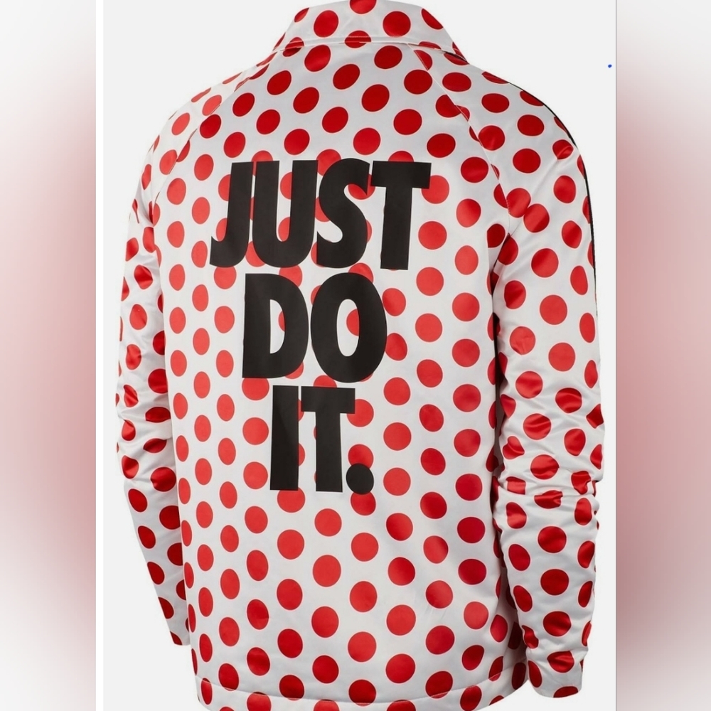 Nike Sportswear JDI Printed Jacket Red Polka Dot Sz XL New